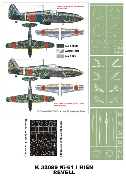 Montex MXK32099 1:32 Kawasaki Ki-61-I Hien
