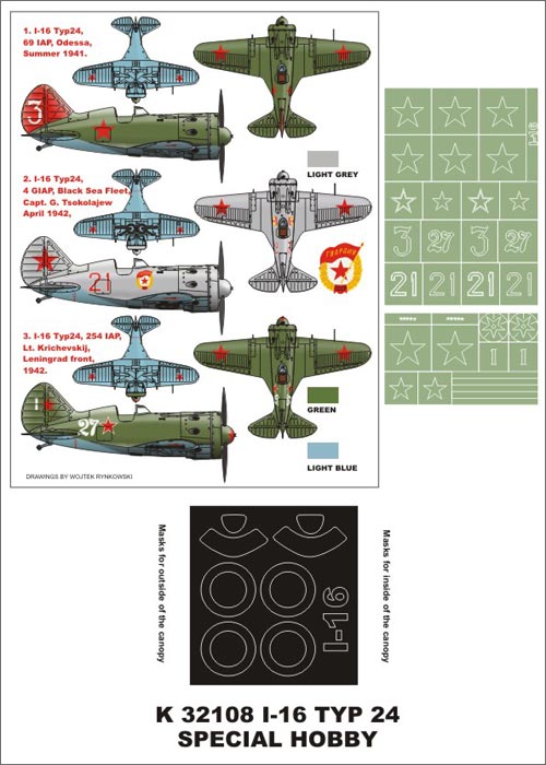 Montex MXK32108 1:32 Polikarpov I-16 Typ 24