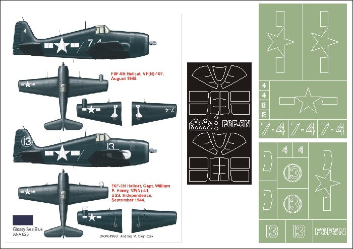 Montex MXK32124 1:32 Grumman F6F-5N Hellcat