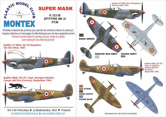 Montex MXK32136 1:32 Supermarine Spitfire Mk.IX