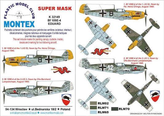 Montex MXK32149 1:32 Messerschmitt Bf-109E-4