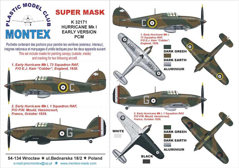 Montex MXK32171 1:32 Hawker Hurricane Mk.I EARLY