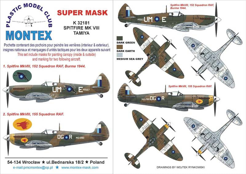 Montex MXK32181 1:32 Supermarine Spitfire Mk.VIII