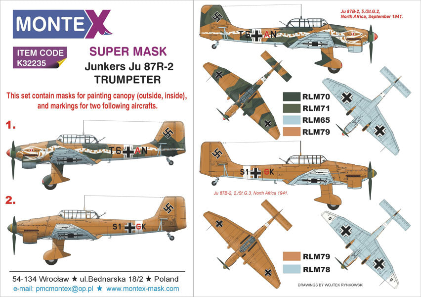 Montex MXK32235 1:32 Junkers Ju-87R-2 'Stuka'