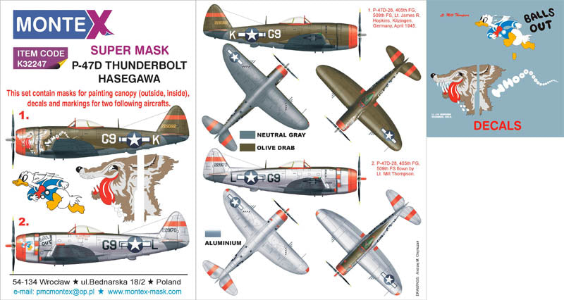Montex MXK32247 1:32 Republic P-47D THUNDERBOLT