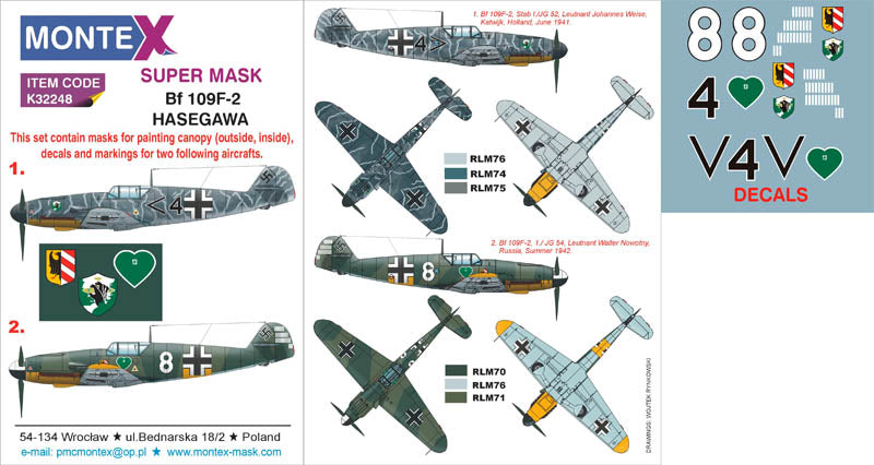 Montex MXK32248 1:32 Messerschmitt Bf-109F-2