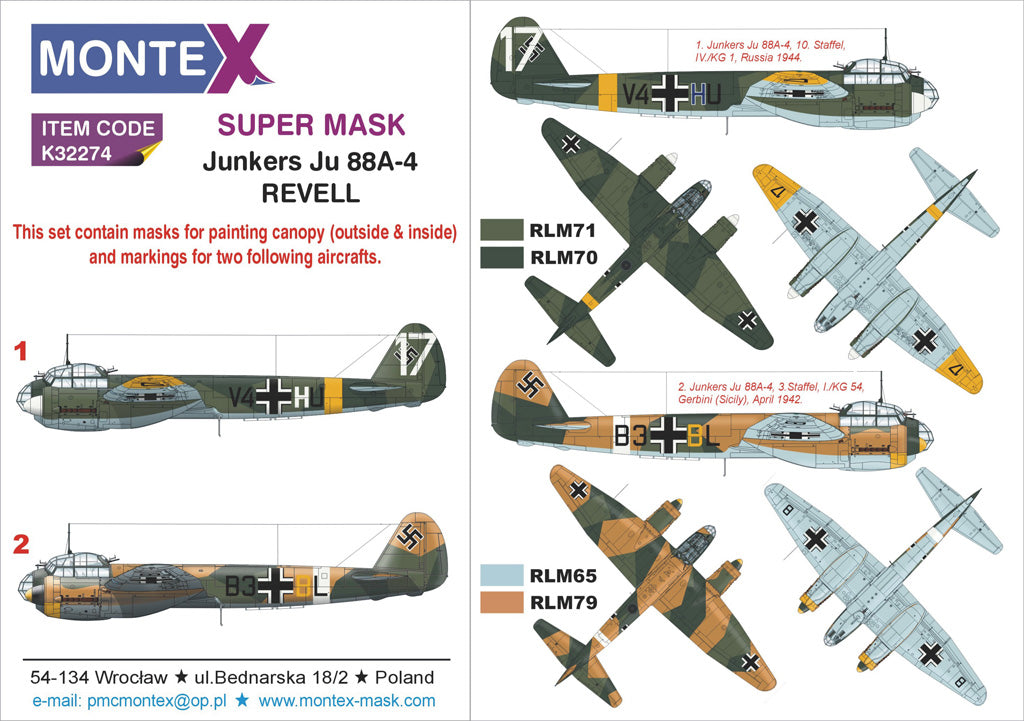 Montex MXK32274 1:32 Junkers Ju-88A-4