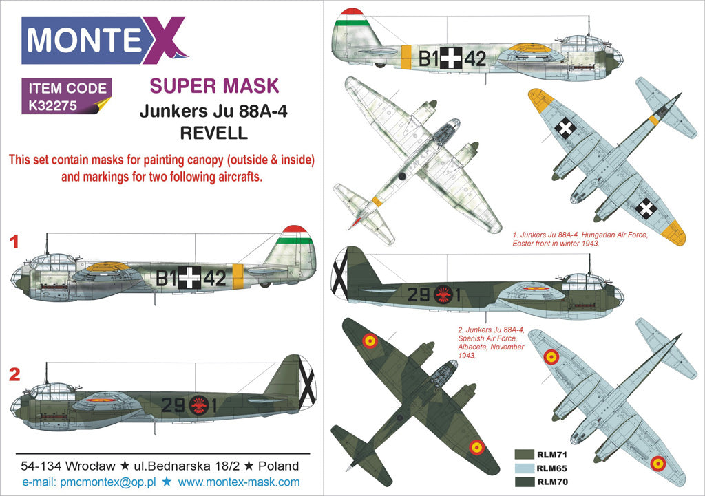 Montex MXK32275 1:32 Junkers Ju-88A-4