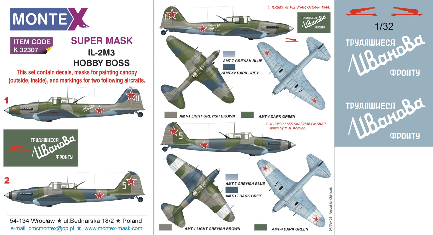 Montex MXK32307 1:32 Ilyushin IL-2M3