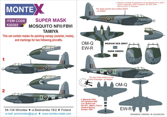 Montex MXK32322 1:32 de Havilland Mosquito FB Mk.VI