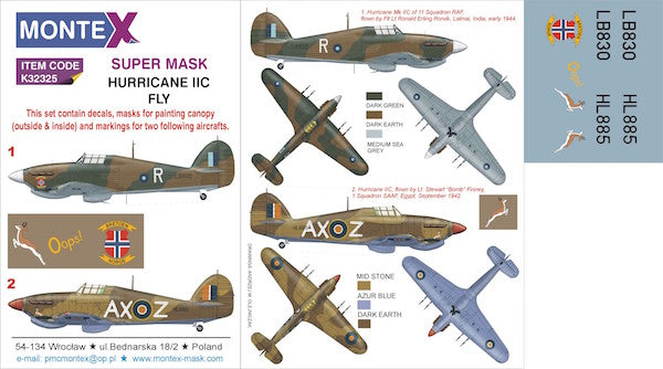 Montex MXK32325 1:32 Hawker Hurricane Mk.IIC