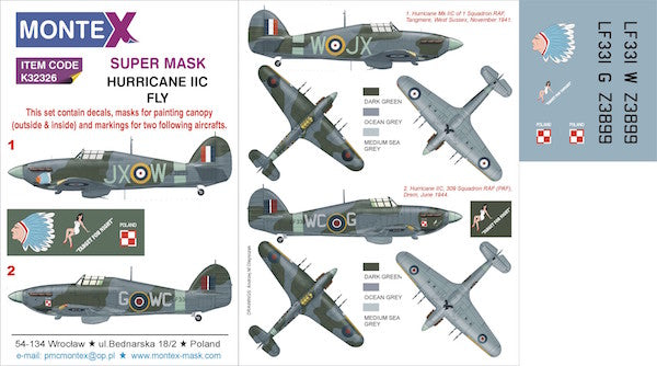 Montex MXK32326 1:32 Hawker Hurricane Mk.IIC