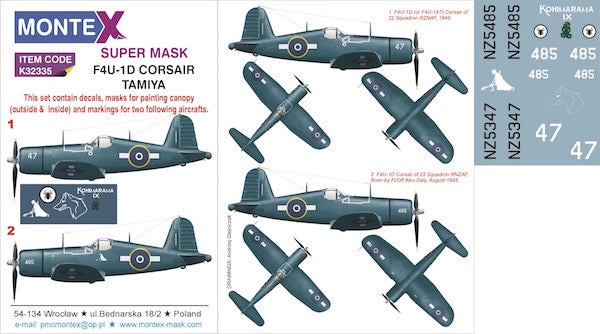 Montex MXK32335 1:32 Vought F4U-1D Corsair