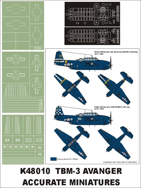 Montex MXK48010 1:48 Grumman TBM-3 Avenger