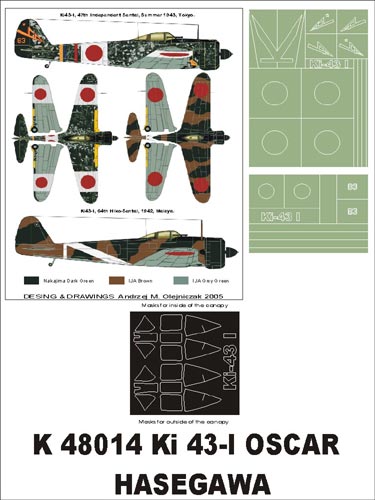 Montex MXK48014 1:48 Nakajima Ki-43-I Oscar