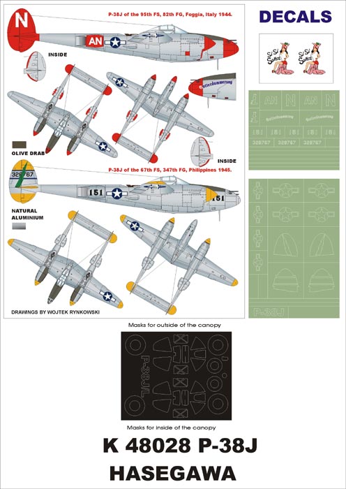 Montex MXK48028 1:48 Lockheed P-38J Lightning
