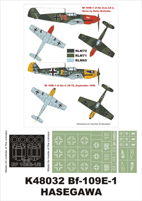Montex MXK48032 1:48 Messerschmitt Bf-109E-1