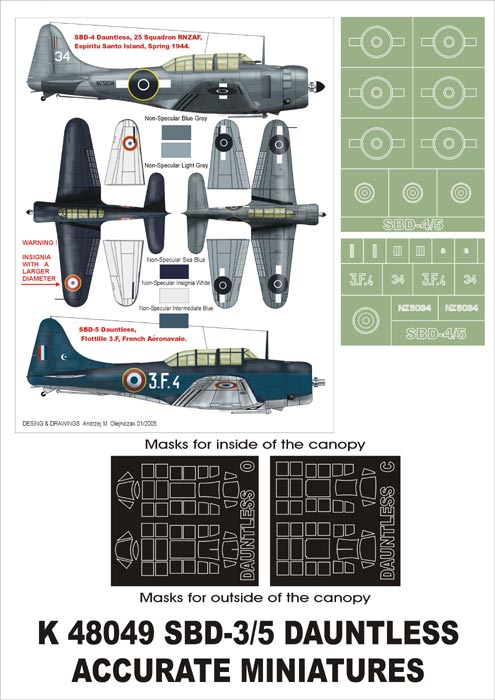 Montex MXK48049 1:48 Douglas SBD-4/5 Dauntless