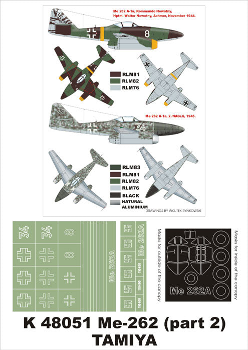 Montex MXK48051 1:48 Messerschmitt Me-262