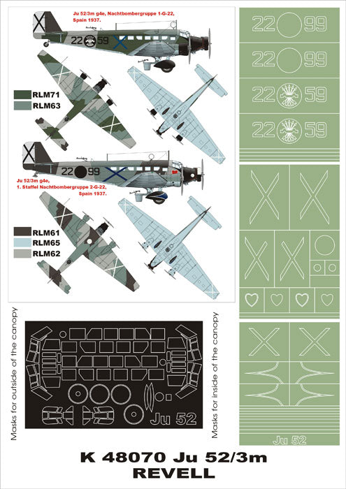Montex MXK48070 1:48 Junkers Ju-52/3M