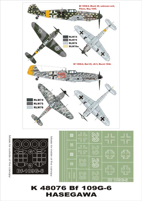 Montex MXK48076 1:48 Messerschmitt Bf-109G-6