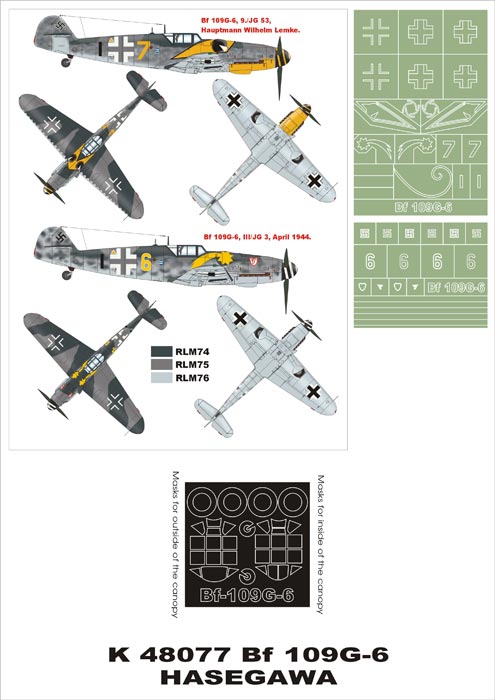 Montex MXK48077 1:48 Messerschmitt Bf-109G-6