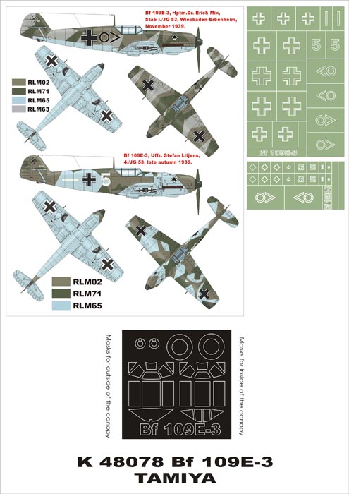 Montex MXK48078 1:48 Messerschmitt Bf-109E-3