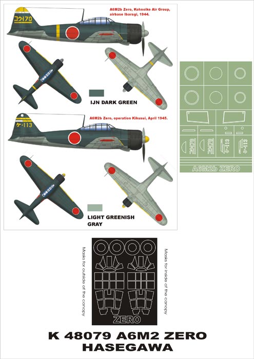 Montex MXK48079 1:48 Mitsubishi A6M2 Zero