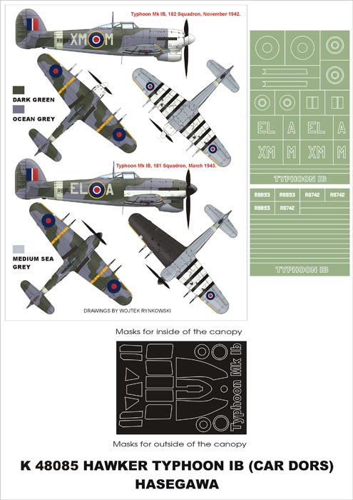 Montex MXK48085 1:48 Hawker Typhoon Mk.IB