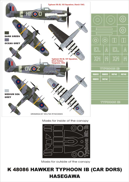 Montex MXK48086 1:48 Hawker Typhoon Mk.IB