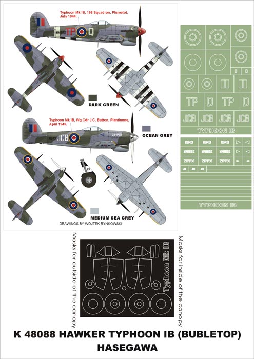 Montex MXK48088 1:48 Hawker Typhoon Mk.IB