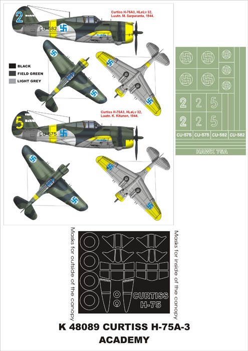 Montex MXK48089 1:48 Curtiss-Hawk H-75A-3