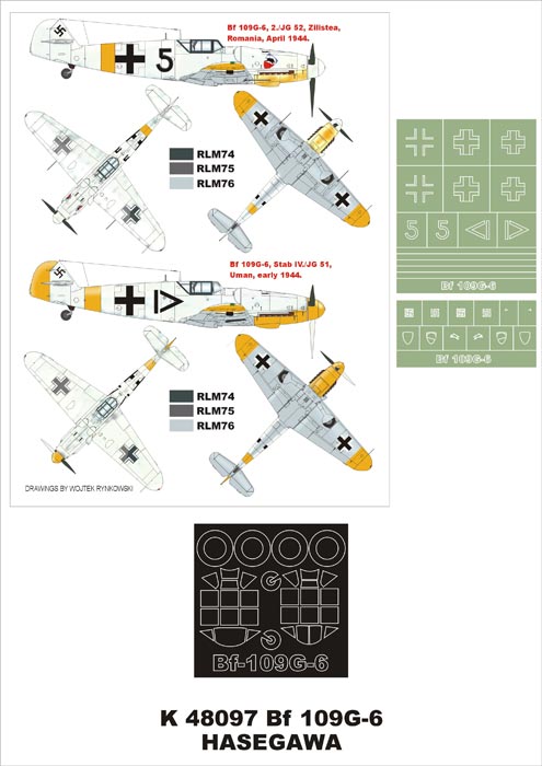 Montex MXK48097 1:48 Messerschmitt Bf-109G-6