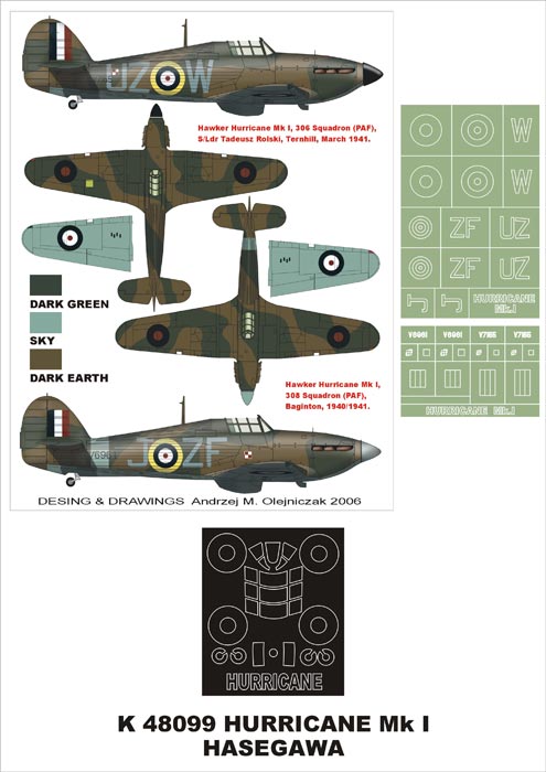 Montex MXK48099 1:48 Hawker Hurricane Mk.I
