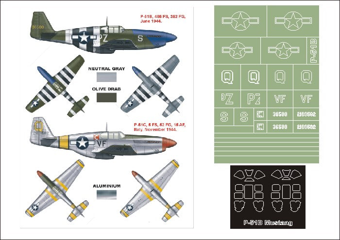 Montex MXK48146 1:48 North-American P-51B Mustang