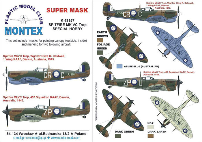 Montex MXK48157 1:48 Supermarine Spitfire Mk.VC