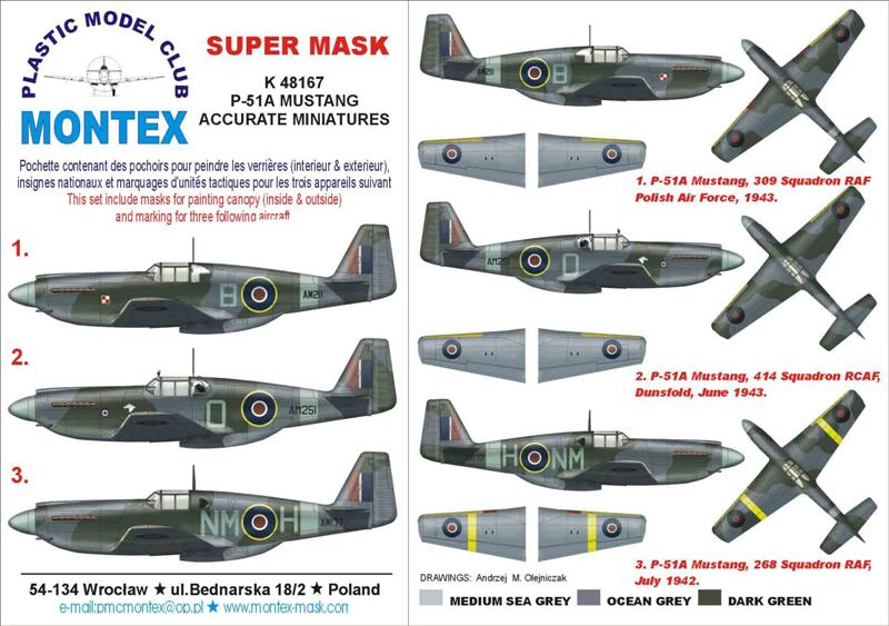 Montex MXK48167 1:48 North-American P-51A Mustang