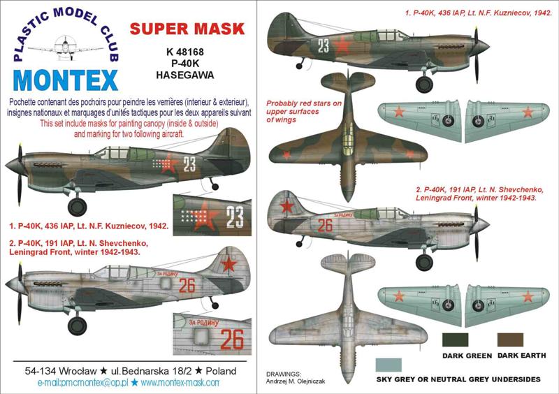 Montex MXK48168 1:48 Curtiss P-40K