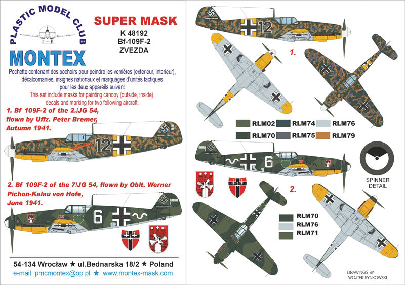 Montex MXK48192 1:48 Messerschmitt Bf-109F-2