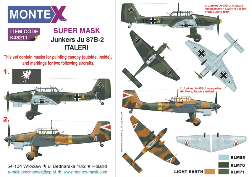Montex MXK48211 1:48 Junkers Ju-87B-2/R2 'Stuka'