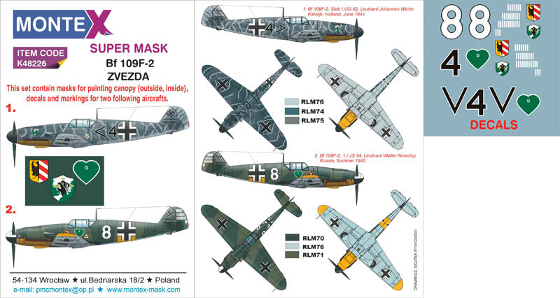 Montex MXK48226 1:48 Messerschmitt Bf-109F-2