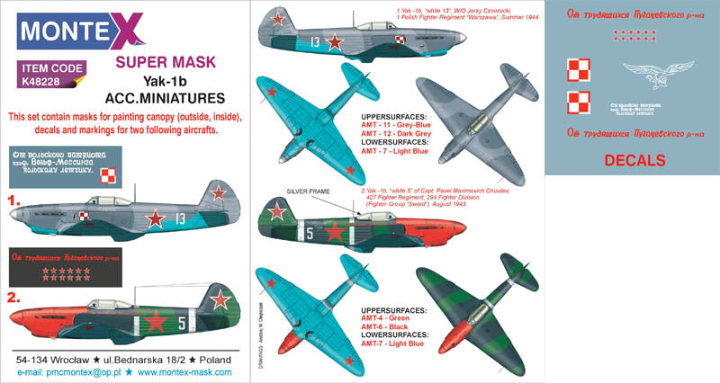 Montex MXK48228 1:48 Yakovlev Yak-1b