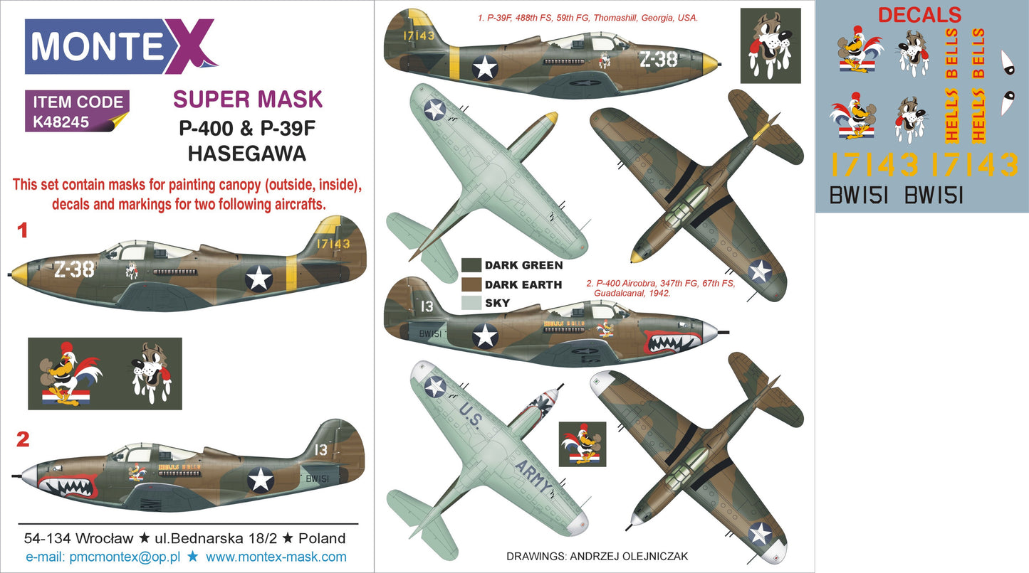 Montex MXK48245 1:48 Bell P-39 Airacobra