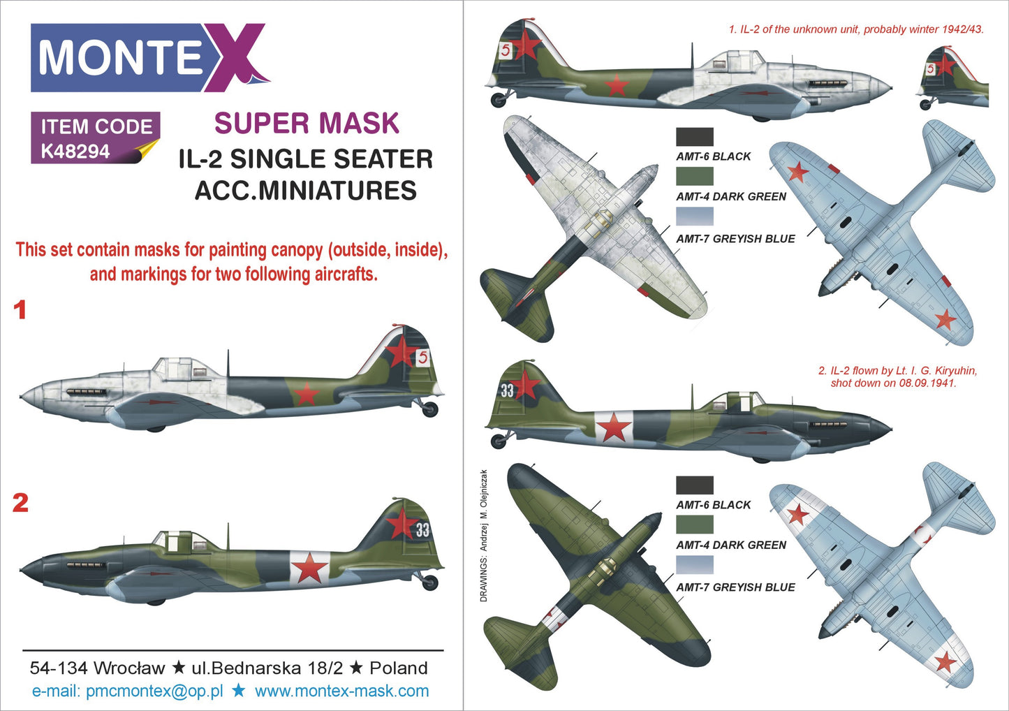 Montex MXK48294 1:48 Ilyushin IL-2