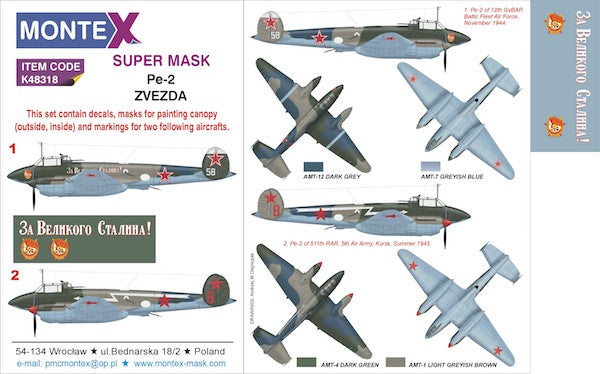 Montex MXK48318 1:48 Petlyakov Pe-2