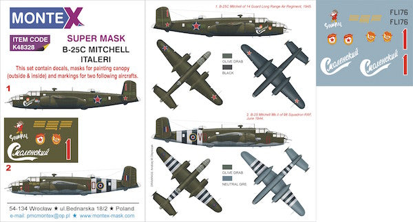 Montex MXK48328 1:48 North-American B-25C Mitchell
