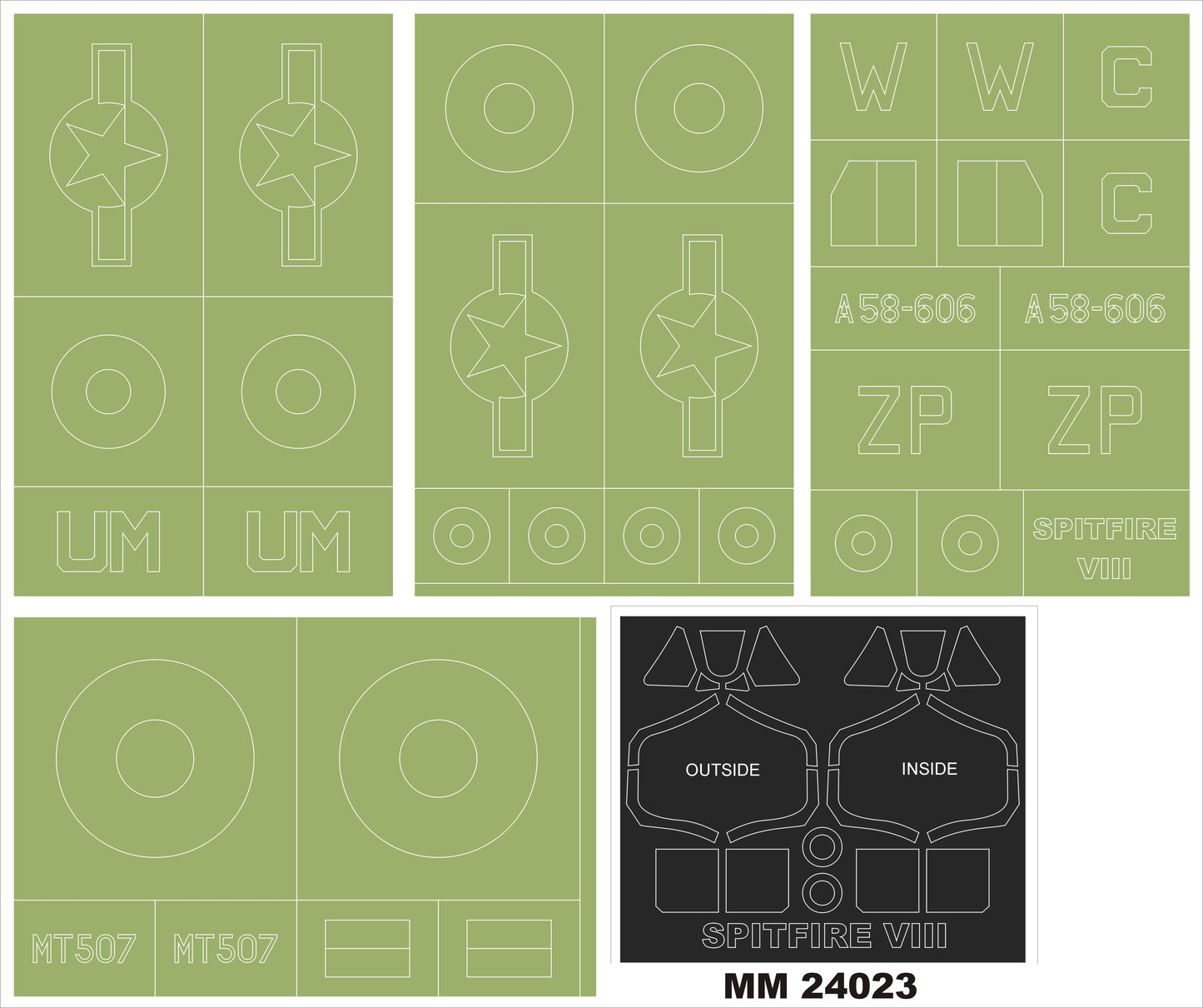 Montex MXMM24023 1:24 Supermarine Spitfire Mk.VIII