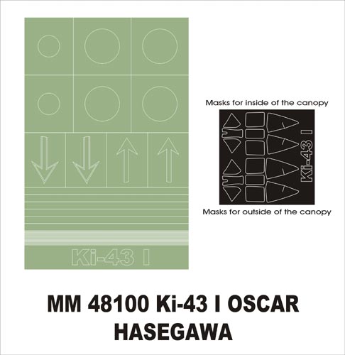 Montex MXMM48100 1:48 Nakajima Ki-43-I canopy frame paint masks