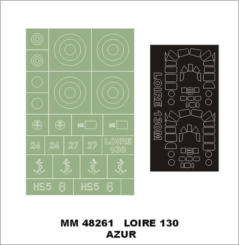 Montex MXMM48261 1:48 Loire 130M canopy frame paint masks