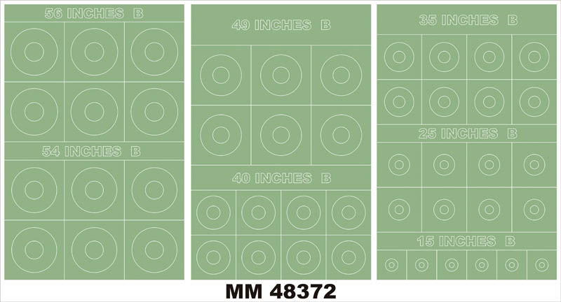 Montex MXMM48372 1:48 RAF ROUNDELS TYPE B insignia and markings masks